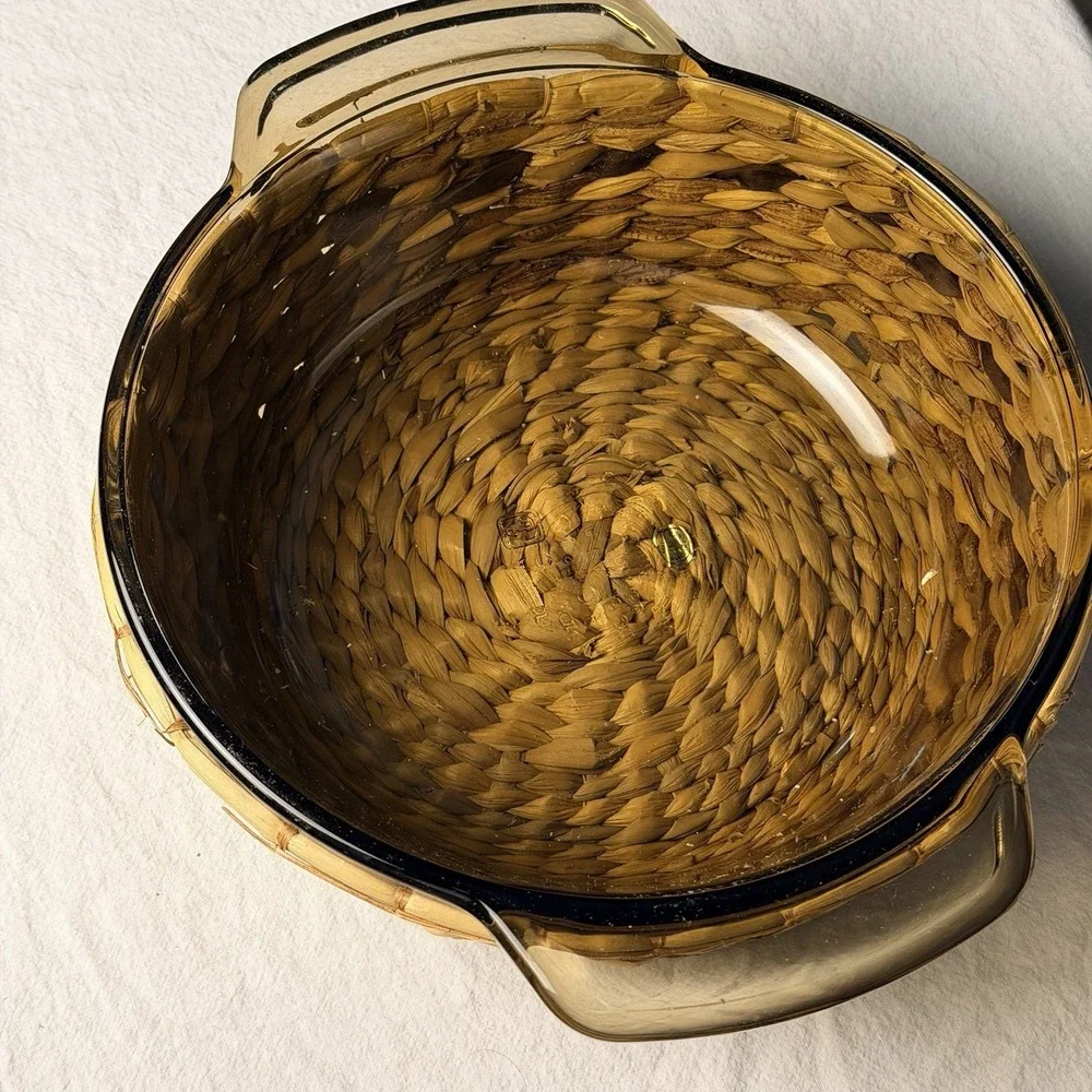 Vintage Anchor Hocking Amber 1 1/2 QT Casserole Dish 437